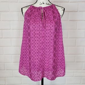 Ann Taylor Loft Fuschia Blouse